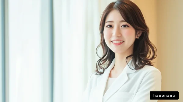 微笑む女性のポートレート