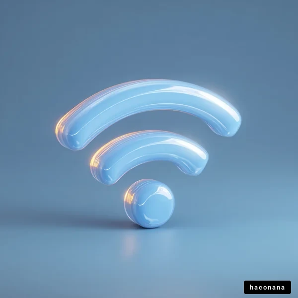 青いWi-Fiシンボル
