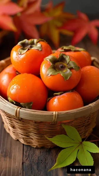 甘くて美味しい柿の盛り合わせ