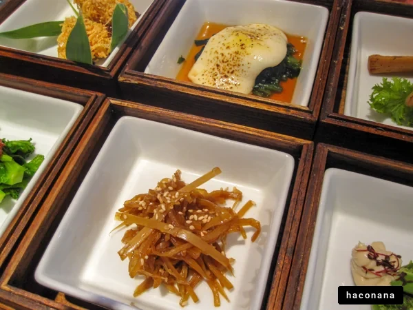 彩り豊かな和食の盛り付け