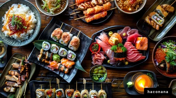 多彩な和食の盛り合わせ