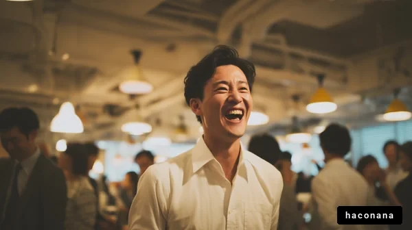 楽しそうなビジネスマン