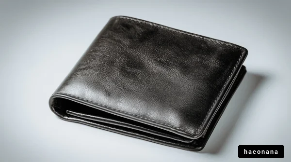 シンプルな黒い財布