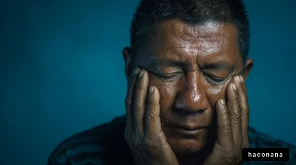 思索する男性のポートレート