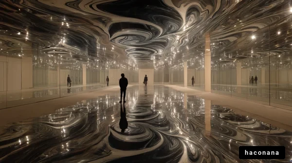 反射するアート空間