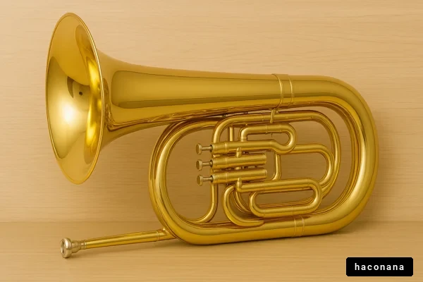 光沢のあるチューバ