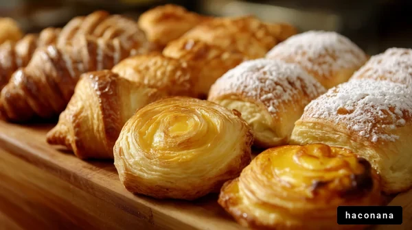 焼きたての美味しいペイストリー