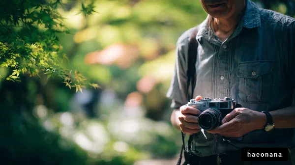 カメラを持つ男性