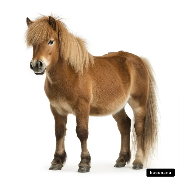 かわいいポニーの姿