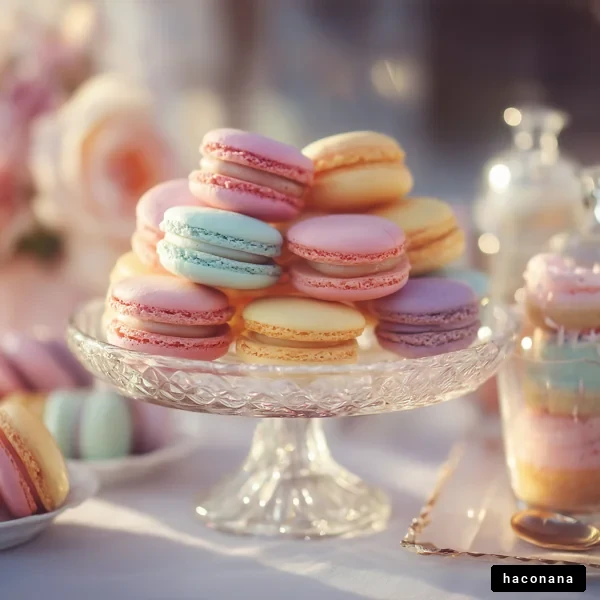 カラフルなマカロンの盛り合わせ
