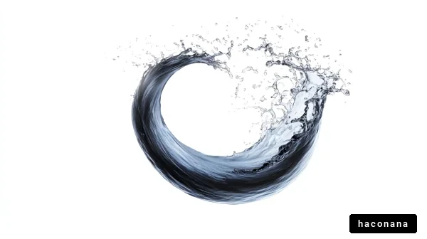 水の流れの美しさ