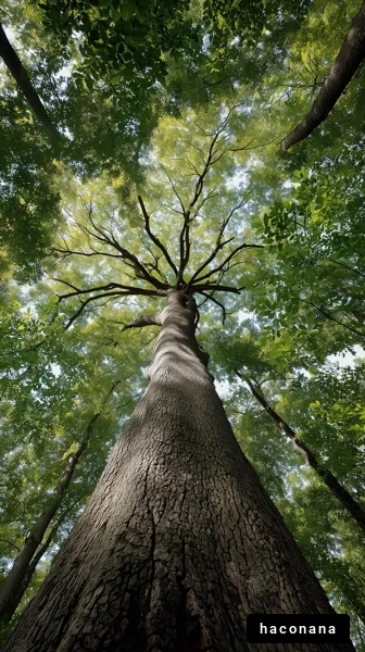 高木の上から見た風景