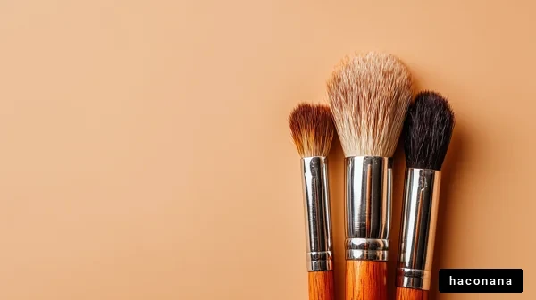 化粧筆の美しいデザイン