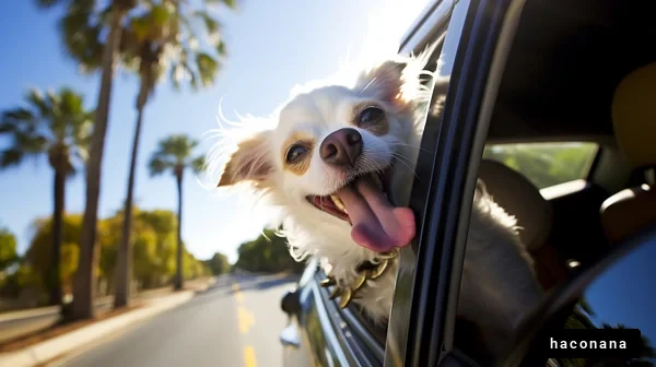 犬との楽しいドライブ