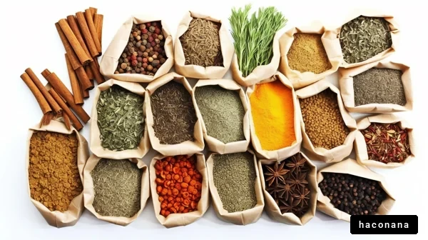 多彩なスパイスとハーブ