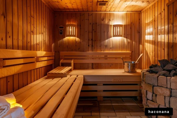 リラックスできるサウナの空間