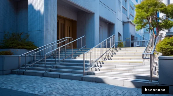 モダンな建物の入口