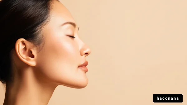 横顔の美しさを引き立てる