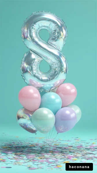 バルーンとカラフルな装飾