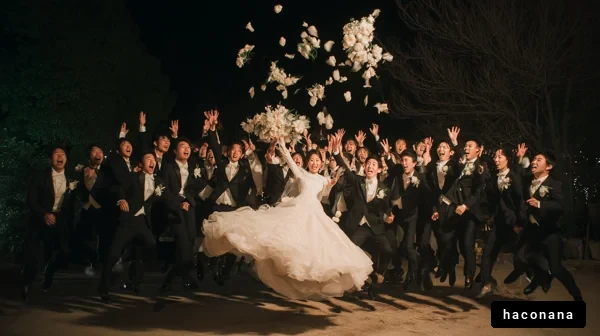 結婚式の楽しい瞬間