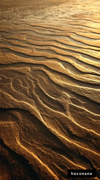 砂浜の美しい模様