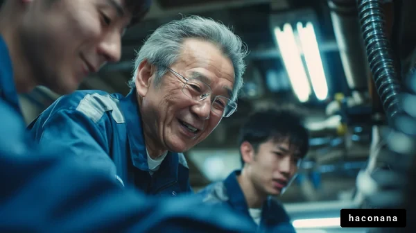 工場での協力作業