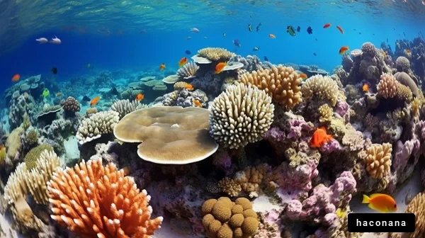 美しいサンゴ礁の海底