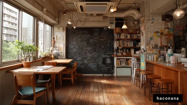 カフェの温かい雰囲気