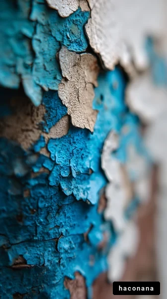 色褪せたペンキの壁