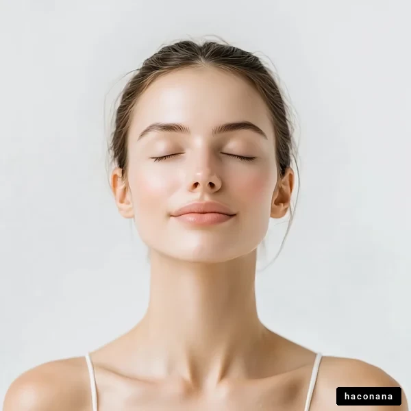 リラックスした女性の表情