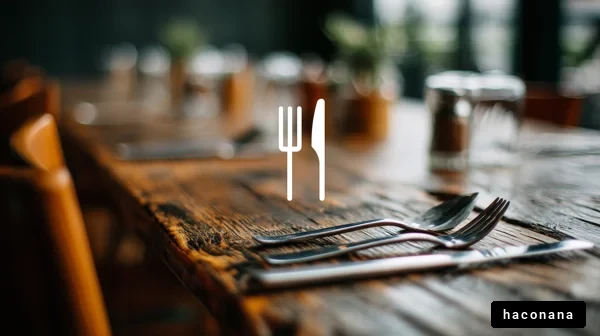 カフェの木製テーブル