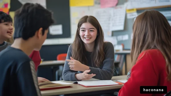 楽しいグループ学習の様子