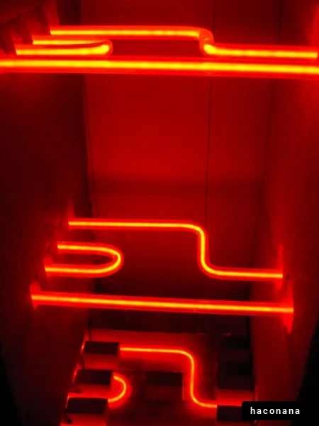 赤い光の加熱装置