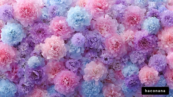 色とりどりの花畑