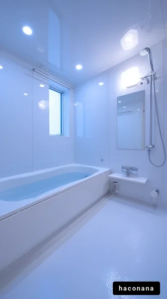 清潔感あふれるバスルーム