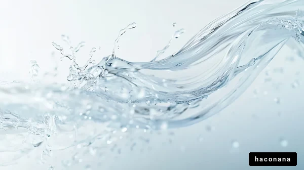 水の流れと飛沫