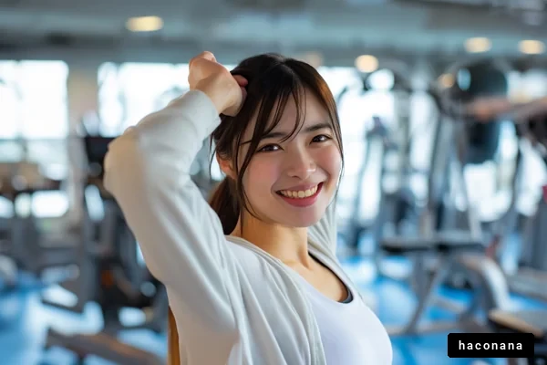 フィットネスを楽しむ女性