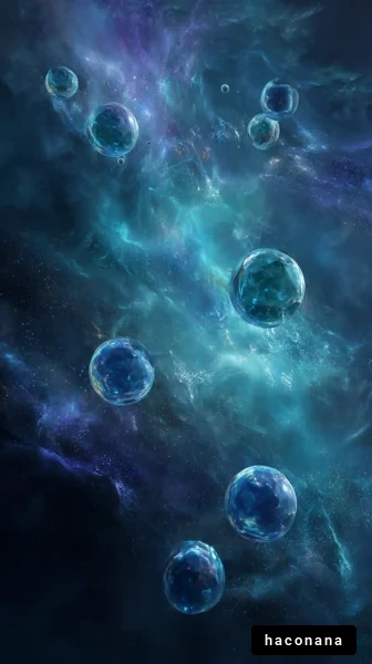 宇宙の神秘的な泡