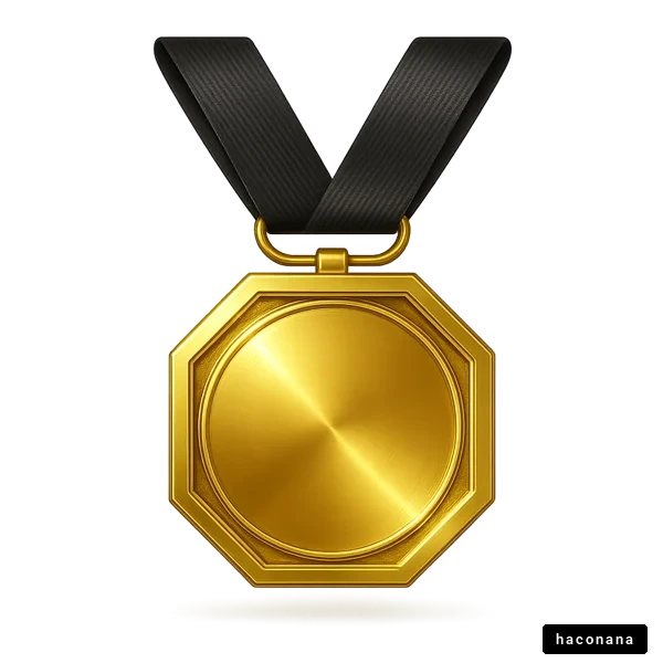 金メダルの美しいデザイン