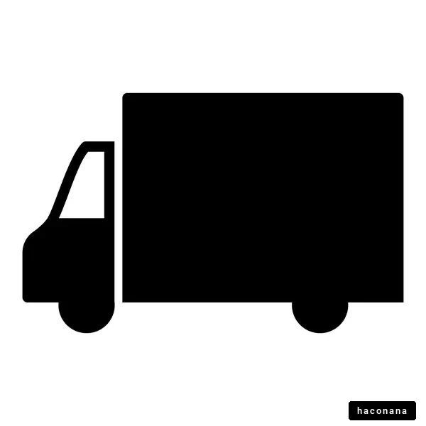 トラックのシルエットデザイン