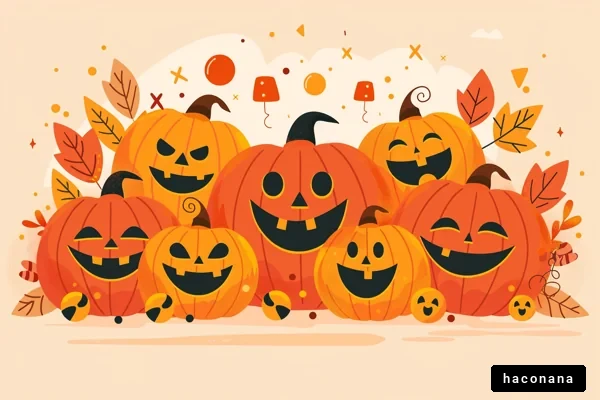 ハロウィンのカボチャたち