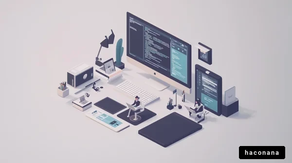 シンプルなデスク環境