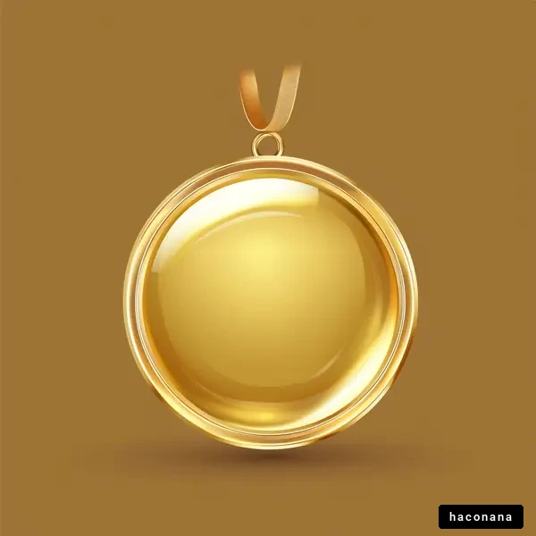 金色のペンダントヘッド