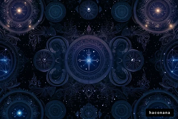 宇宙と星座の模様