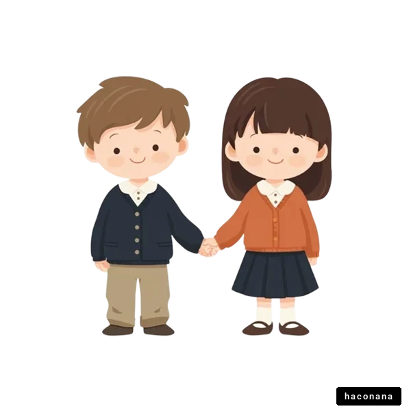 仲良しの子供たち