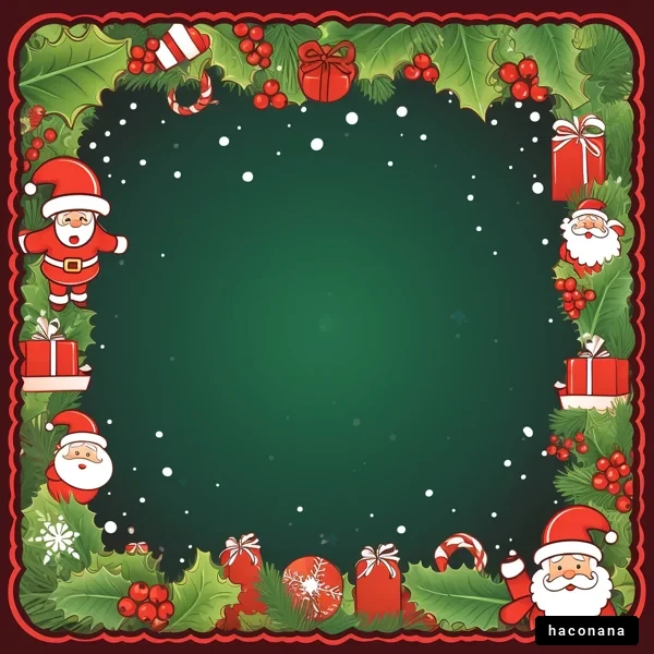 クリスマスの装飾フレーム