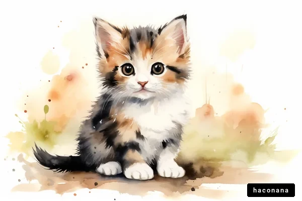 かわいい子猫のイラスト