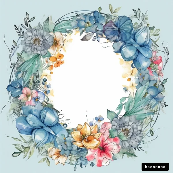 美しい花のフレーム