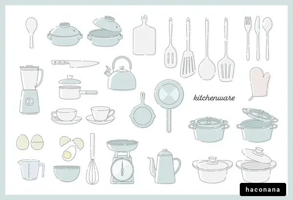 キッチン用品のイラスト