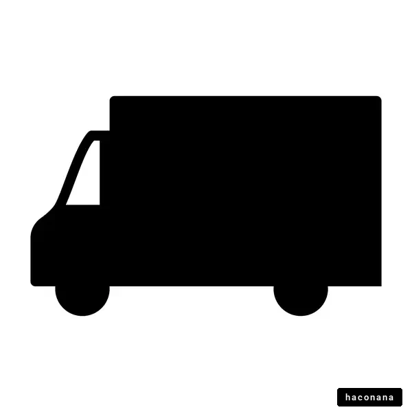 シルエットのトラック